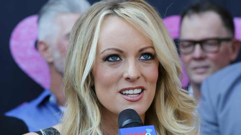 Trump's nemesis: porn star Stephanie Clifford, who uses the stage name Stormy Daniels.