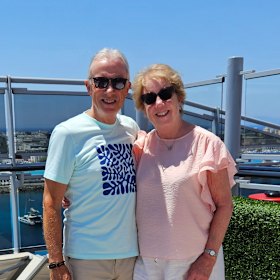 Brisbane-based Tony and Marie Steele changed their booking to Singapore Airlines instead of travelling via the Middle East.