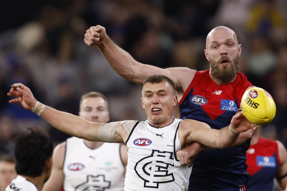 After a week of drama, Patrick Cripps took to the field against Melbourne at the MCG on Saturday night.