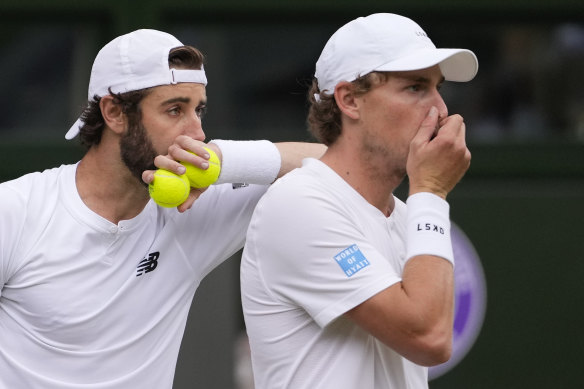 Jordan Thompson and Max Purcell were gallant but lost the final of the men’s doubles at Wimbledon.