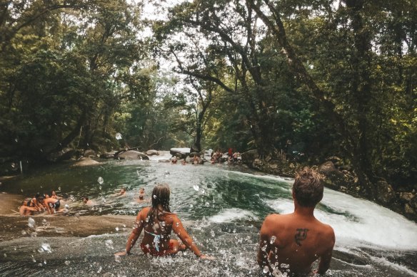 The natural rock waterslide at Josephine Falls is an underrated attraction.