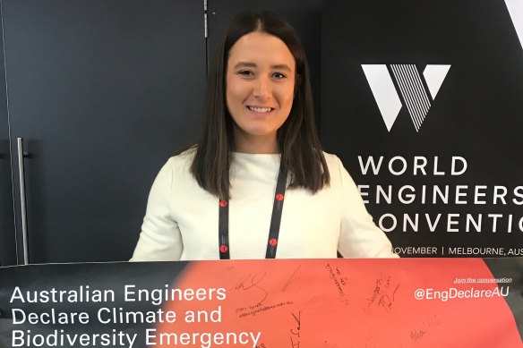Averil Astall at the World Engineers Convention last week in Melbourne.