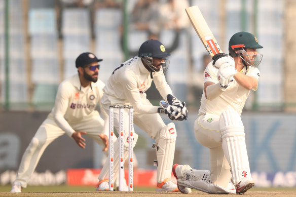 Travis Head top-scored for Australia in the second innings after being recalled. 