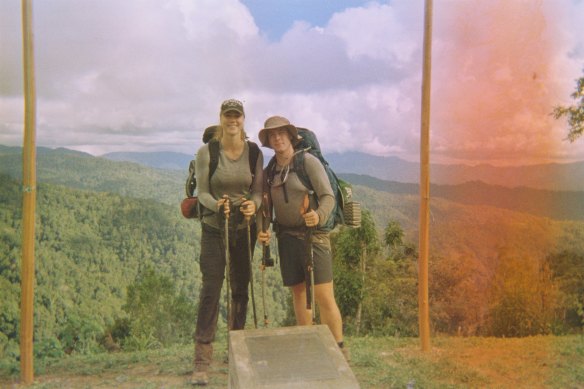 AFLW Melbourne player Tahlia Gillard and friend Xavier completed the Kokoda Trail in April 2023. 
