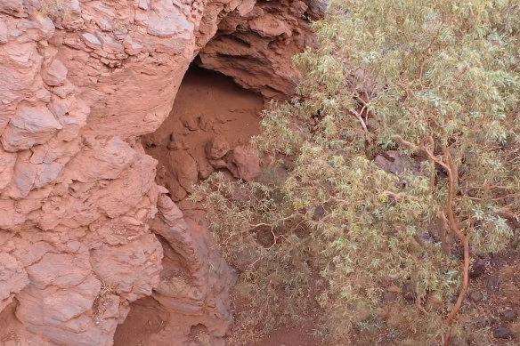 The 46,000-year-old culturally significant rock shelters at WA’s Juukan Gorge that were damaged by Rio Tinto.