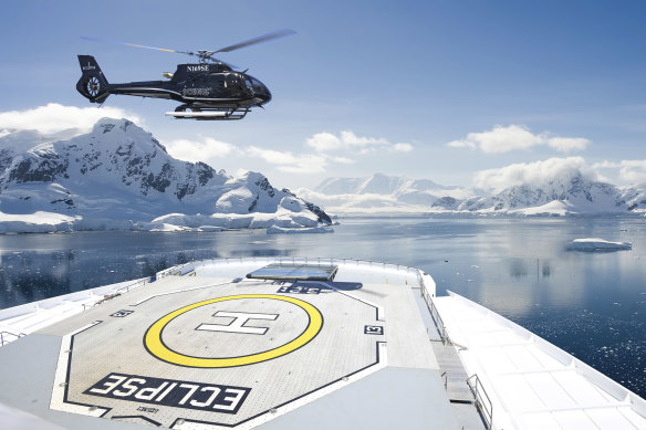 Swap big-ship waterslides for heli-excursions aboard Scenic Eclipse.