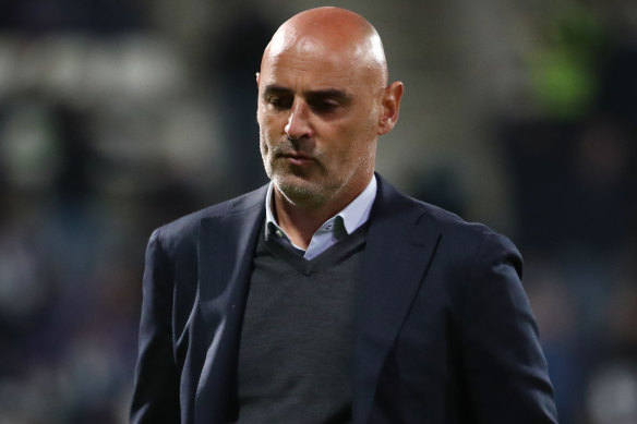 Kevin Muscat during his coaching stint in Belgium.