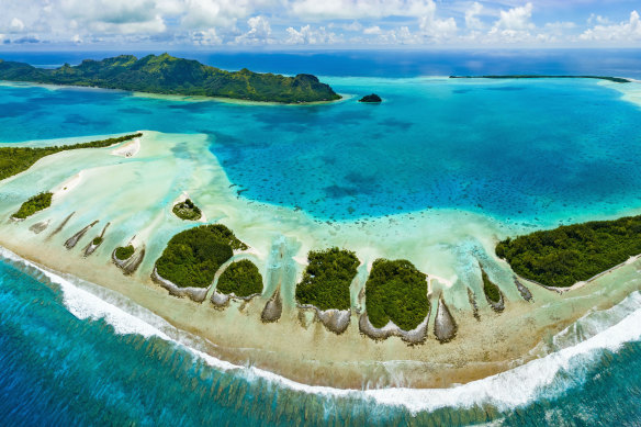 Raivavae, one of the Austral Islands in French Polynesia.