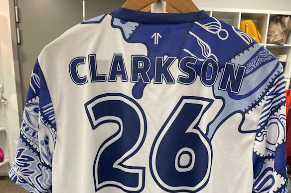 Clarkson’s Indigenous Round warm-up top was among the dumped apparel. 
