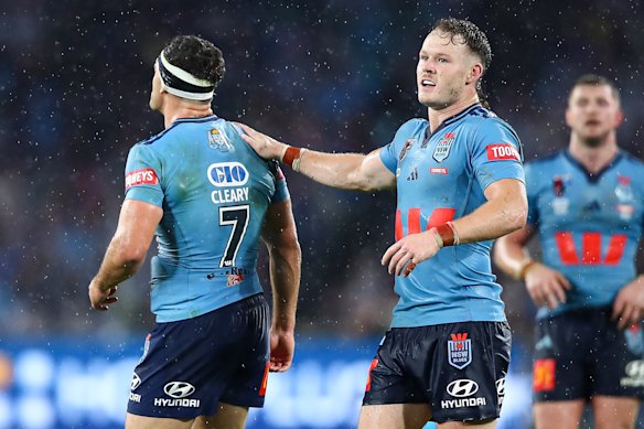 Ethan Strange and Nathan Cleary were instrumental in NSW’s fighting win in the Origin series opener.