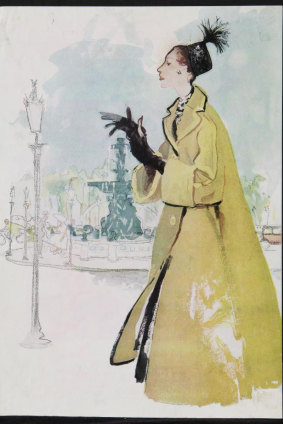 One of Bouret's signature illustrations from his days in Paris.