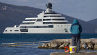Roman Abramovich’s Solaris super yacht, off the coast of Montenegro late last week.