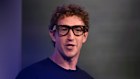 Meta chief executive Mark Zuckerberg wears a pair of Meta Ray-Ban Display AI glasses during the Meta Connect event in California.