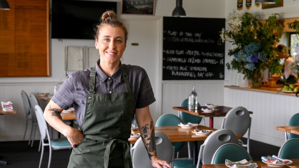 Jo Barrett, co-owner and chef at Little Picket in Lorne.