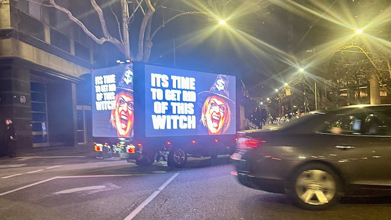 ‘Witch’ troll truck back on road, set to haunt Spring Street
