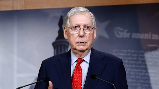 US senate majority leader Mitch McConnell said the election would go ahead as planned on November 3.