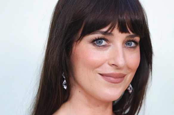 Dakota Johnson at the LA premiere of Splitsville. 