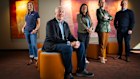 Dr Sofia De Meyer, Founder of MALDIID, Charlie Bass, Founder and Chair of CERI, Dr Nipanjana Patra, Co-founder of Pretect Devices, Dr Maud Eijkenboom, Founder of Lixa and Simon Renwick, Founder of WaveX in the offices of CER