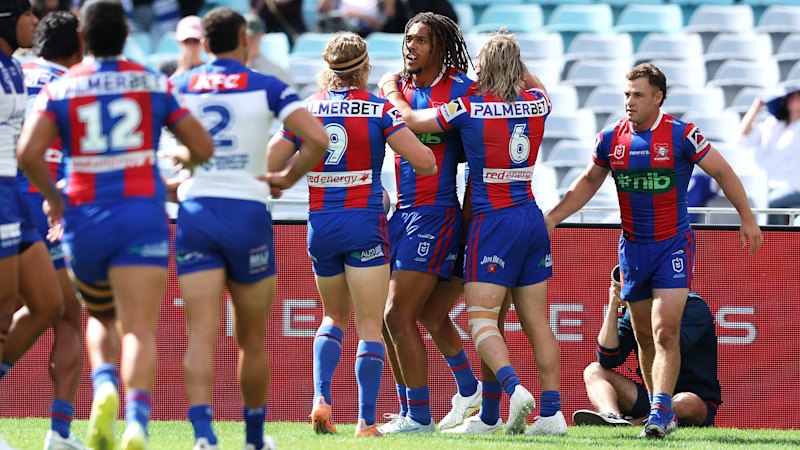 Dom Young hat-trick inspires Knights to upset victory over Bulldogs