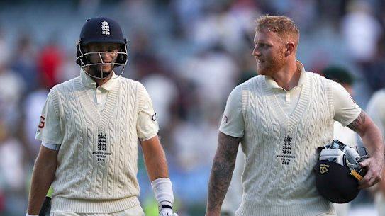 Joe Root and Ben Stokes.
