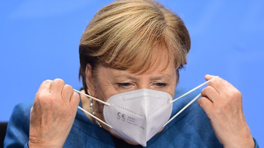 German Chancellor Angela Merkel is reportedly considering a "mega-lockdown".
