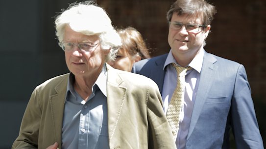 Julian Wright outside the Supreme Court in Perth.