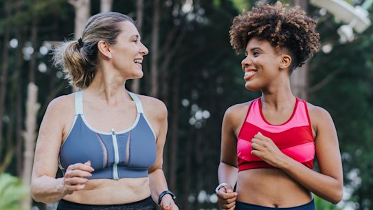 A well-fitting sports bra can make all the difference.