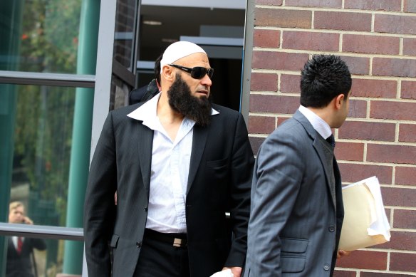 Wassim Fayad leaves Burwood Local Court over the whipping of a men 40 times with a cable.