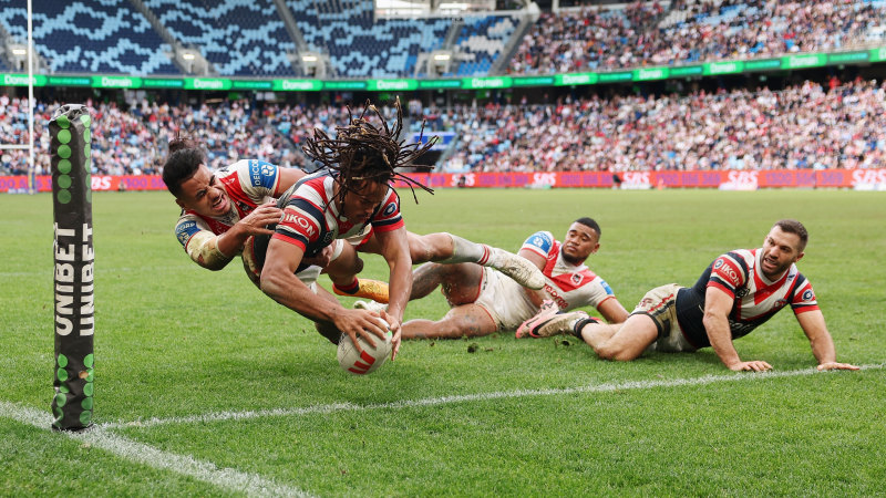 Roosters enhance title credentials with Dragons drubbing
