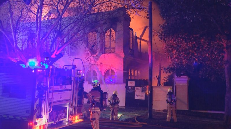 ‘Towering inferno’: Owner of multimillion-dollar Toorak mansion suspects blaze was deliberate
