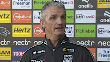 Ivan Cleary speaks to media.