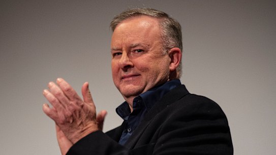 Opposition Leader Anthony Albanese was spotted at Camperdown Commons.