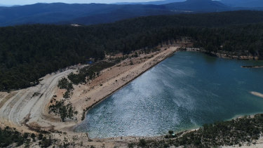 Lake St Barbara in East Gippsland could become a tailings dam for Victoria's newest mine. 