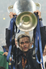 Jose Mourinho after winning the Champions League with Inter Milan in 2010.