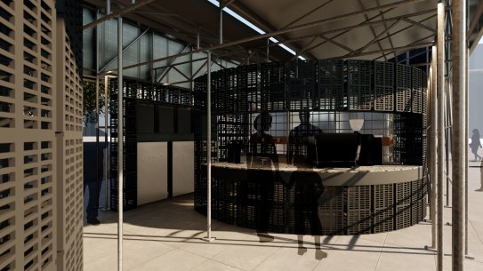 Code Black's temporary installation does not have solid walls and needs 24/7 security to ensure its contents are protected while operating for Design Week.
