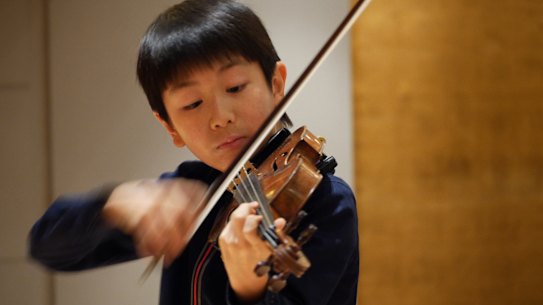 Violin prodigy Christian Li. At just 11 years old, Christian is the youngest-ever winner of the Junior Prize at the prestigious Menuhin Competition in Geneva.