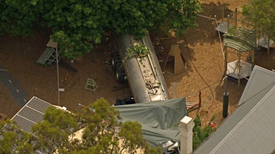 A 43-year-old teacher’s aide is believed to have bravely pushed children out of the way before a truck lost control and ploughed through a preschool just north of Melbourne on Monday afternoon.