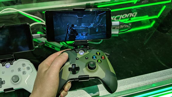xCloud streams games from an Xbox-like machine at a Microsoft server farm to your device over the internet.