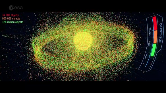 As the amount of man-made debris in space increases, so does the possibility of a cascading series of crashes involving satellites in orbit. 