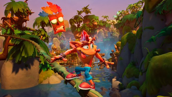 Crash's new design leaves him goofier than ever, with his '90s attitude intact.