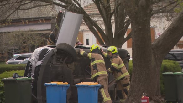 The scene of the incident in Hawthorn.
