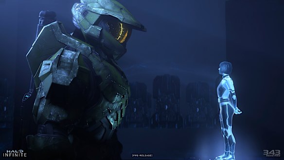 Chief is paired with a new AI partner in Infinite, who greatly resembles his original partner Cortana before she went off the rails in Halo 4 and Halo 5.