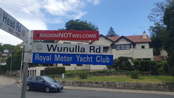 Not everyone is welcome in Point Piper, especially racists.