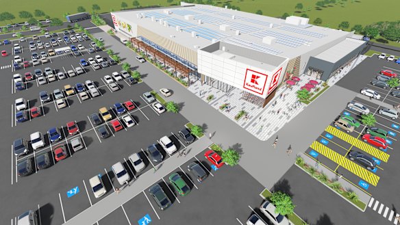 Artist's impression of Kaufland's Dandenong store.