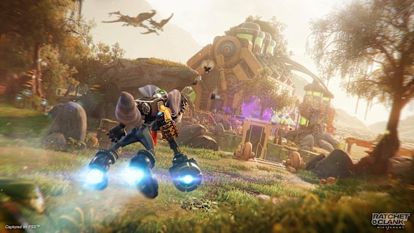 Ratchet & Clank is a colourful, exciting space adventure for tweens and up.