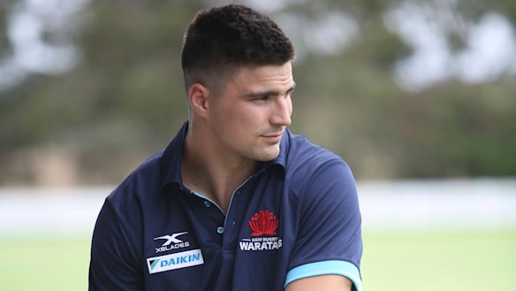 Determined: Maddocks wants to work hard and reclaim a Wallabies jersey. 