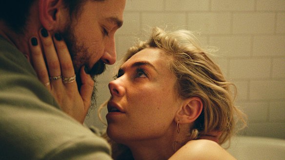 Shia LaBeouf (left) and Vanessa Kirby in a scene from the award-winning Pieces of a Woman.