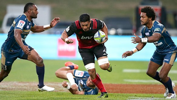 Man in the middle: Pete Samu is the subject of a selection wrangle between Australia and New Zealand.