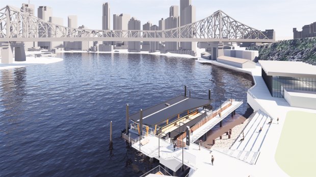Construction of the Howard Smith Wharves Ferry Terminal is scheduled to begin later this year.