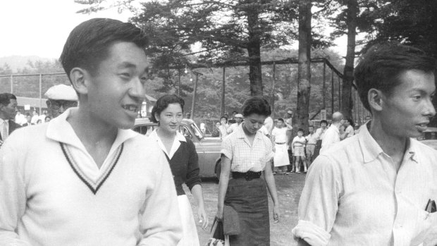 Emperor Akihito, left, last played with Oda, right, two years ago.